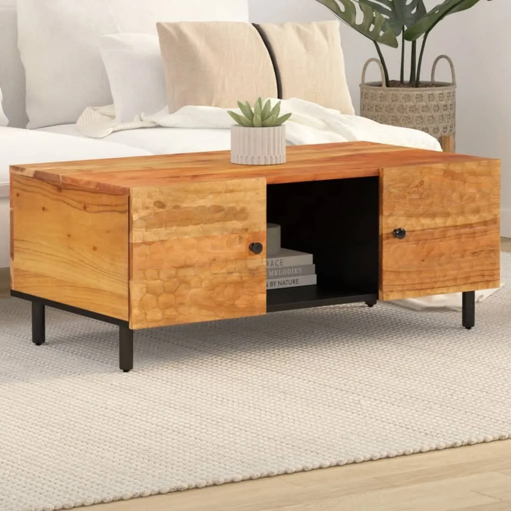 Tavolino da Salotto Acacia 100x54x40 cm - Design Massiccio Best Möbel