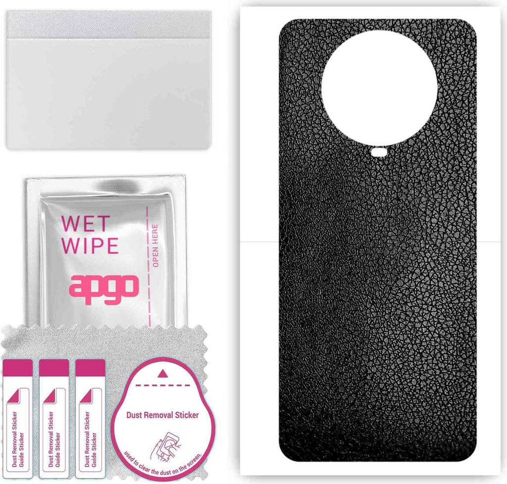 apgo Rückseite Schutzfolie, Skin, kompatibel mit Xiaomi Poco X2, Hinten Displayschutzfolie aus Vinylfolie, kratzfest, einfache Montage - Schwarzes...