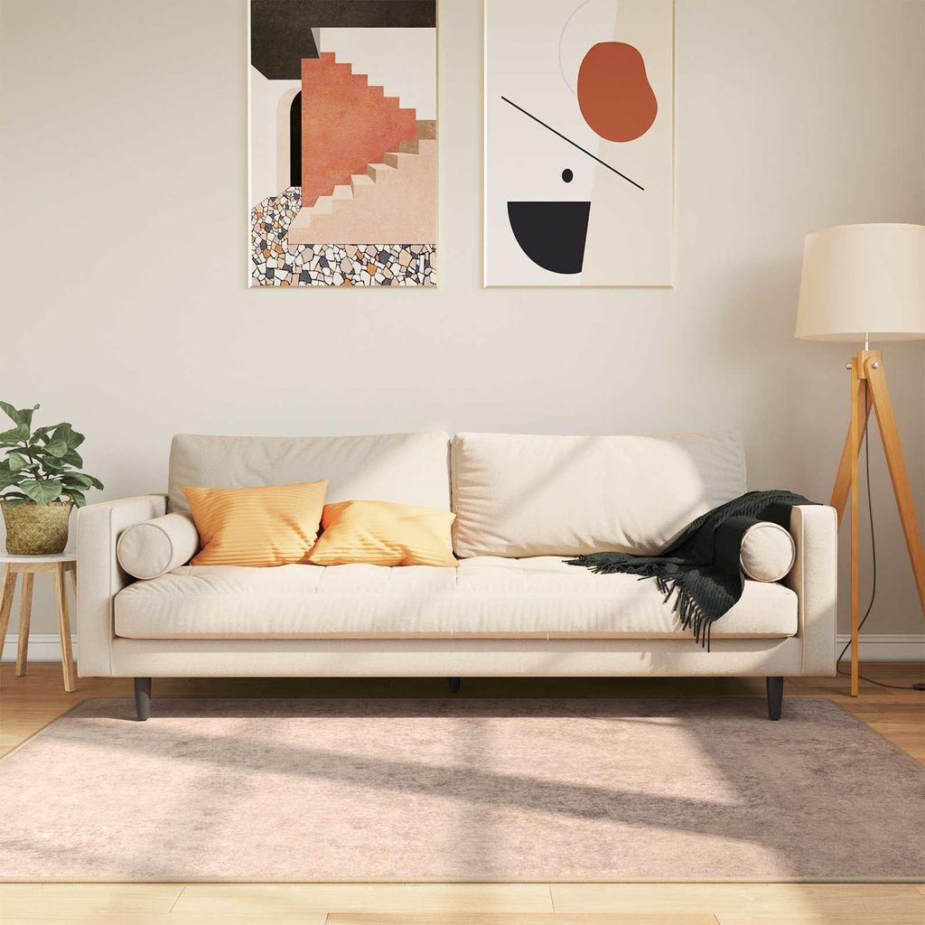Teppichläufer MARSA Sand 120 x 170 cm Polyester und PVC - Designerteppiche DE876