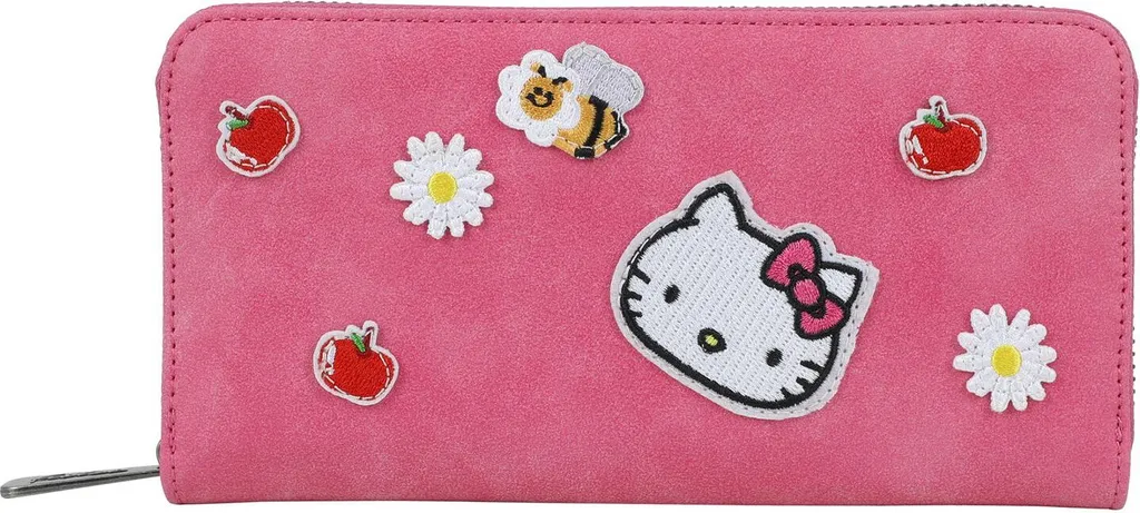 Porte-monnaie compact Nicole rose pour ranger cartes et billets