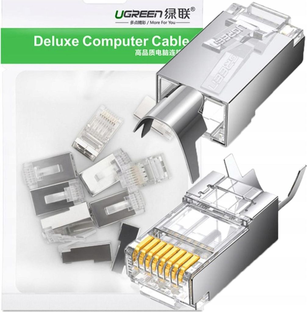 Ugreen 10X Modulaire Rj45 8P8C Cat 6A / 7 plug (70316) Image du produit 