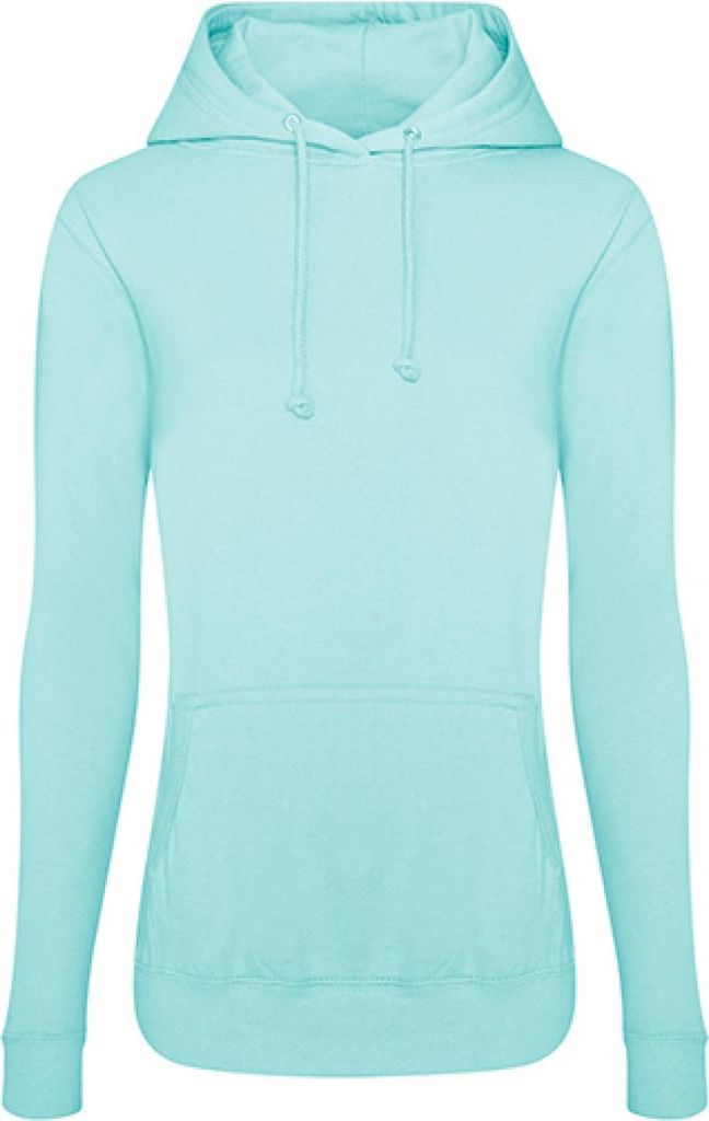 Just Hoods JH001F | Girlie College Hoodie / Kapuzenpullover / WRAP - Farbe: Black Smoke - Größe: XXL