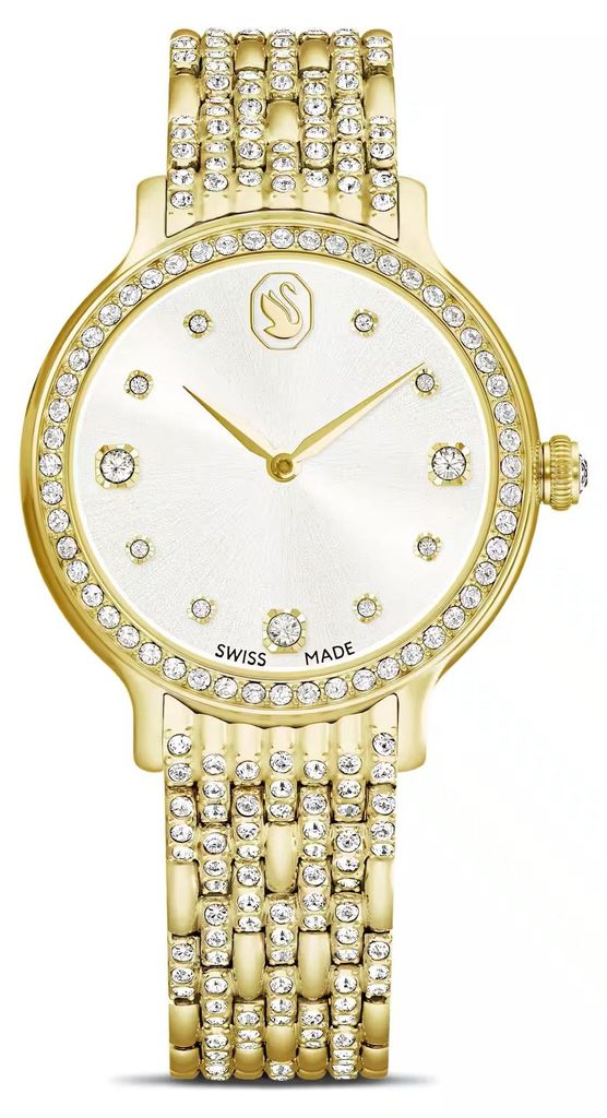 Swarovski Uhr Uni Imber 31 mm Kristall‑Armbanduhr Gold‑Ton Produktbild 