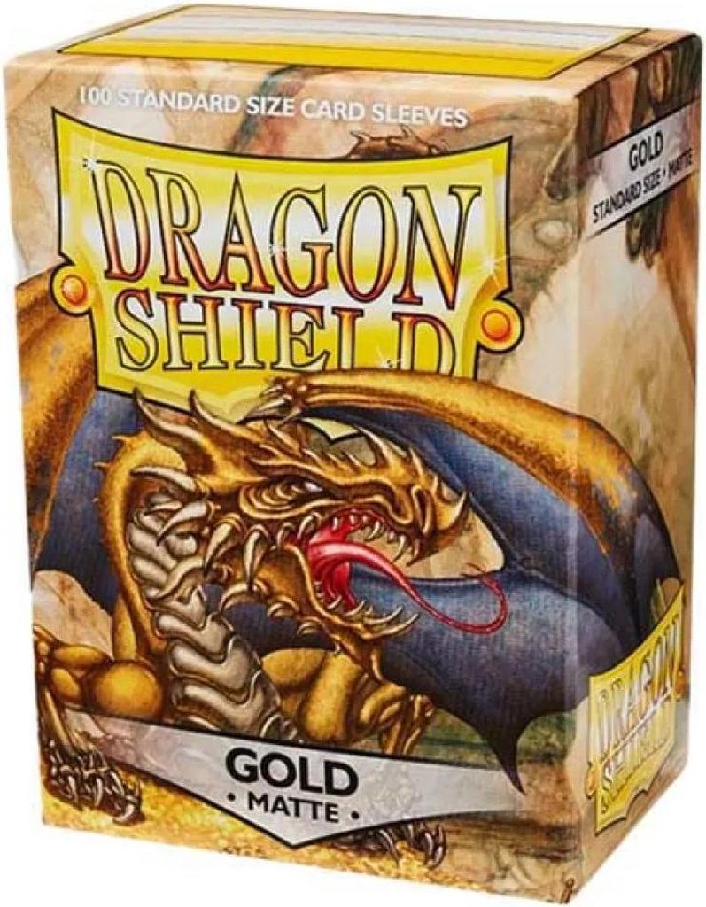 Dragon Shield Standard Matte Sleeves - Gold (100 Sleeves) Image du produit 