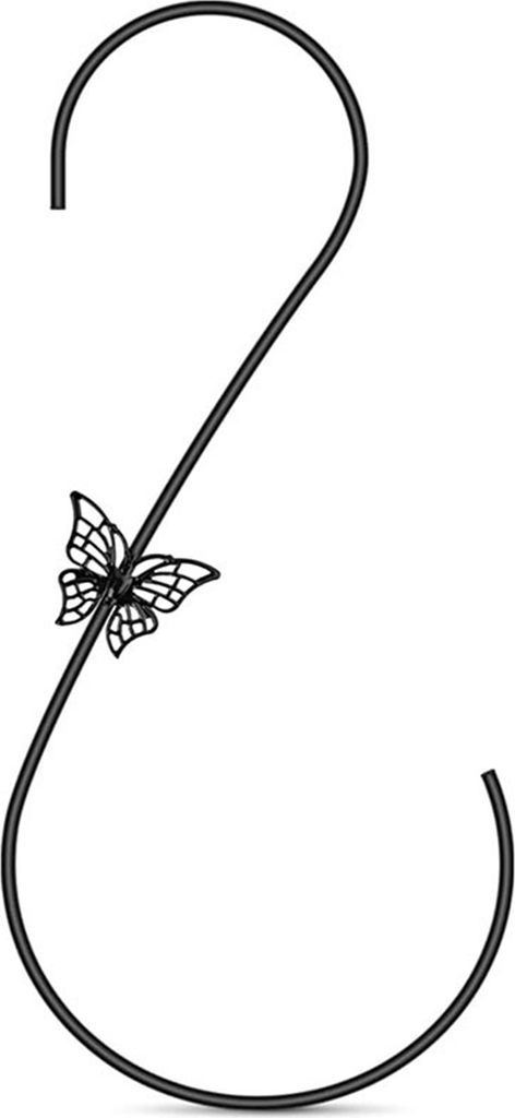 Haken für Vogelfutterstation, S-förmiger Aufhängehaken, hohe Tragkraft, robust, Traumfänger, Windspiel, Windspiel, Laterne, Blumentopfhalter f...