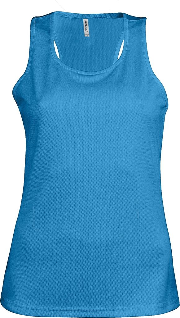 Kariban Proact Damen Sport-Top / Oberteil, ärmellos RW2720 (Medium) (Aquamarin)