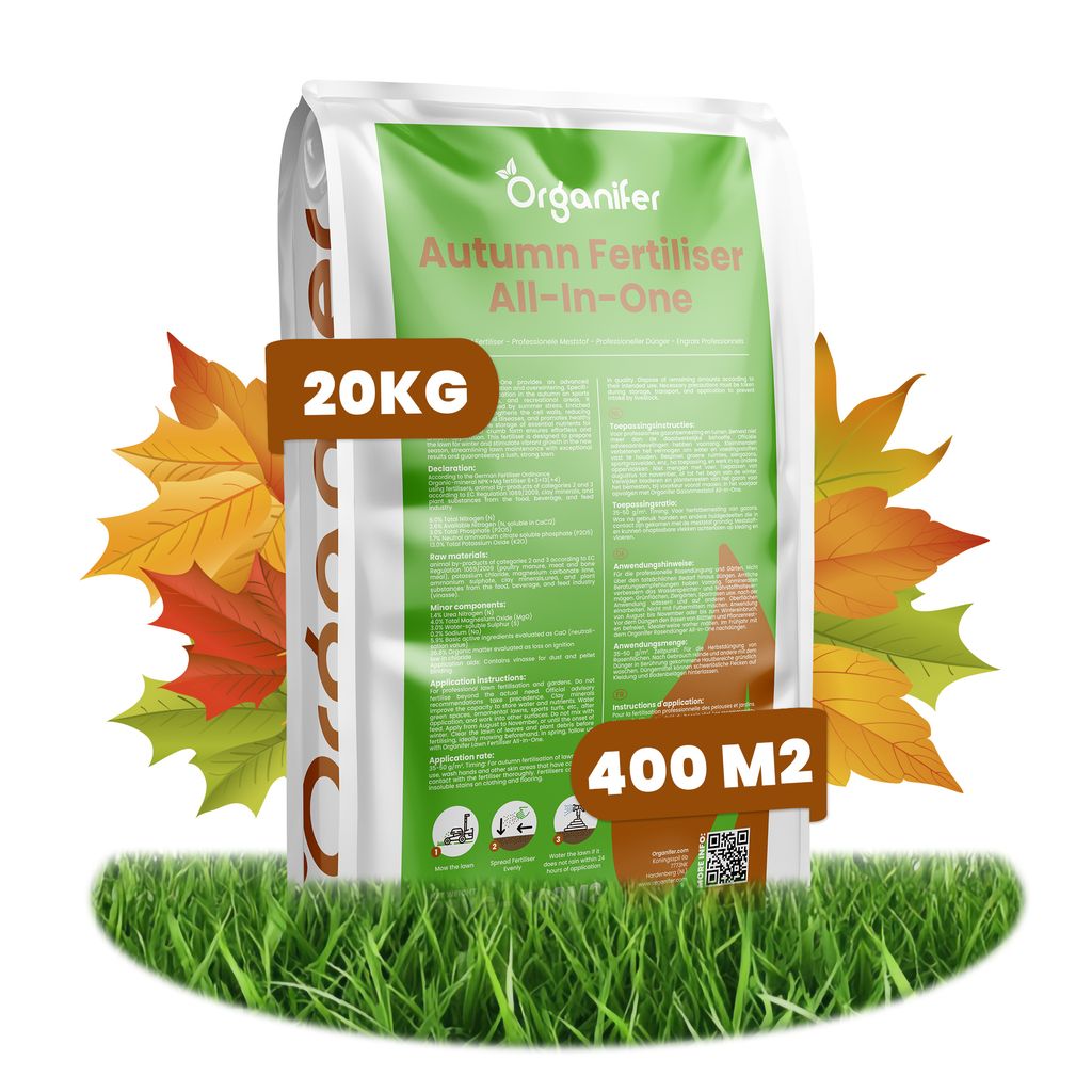 Herbstdünger All-In-One (20 kg - für 400 m2)- Organifer Produktbild 