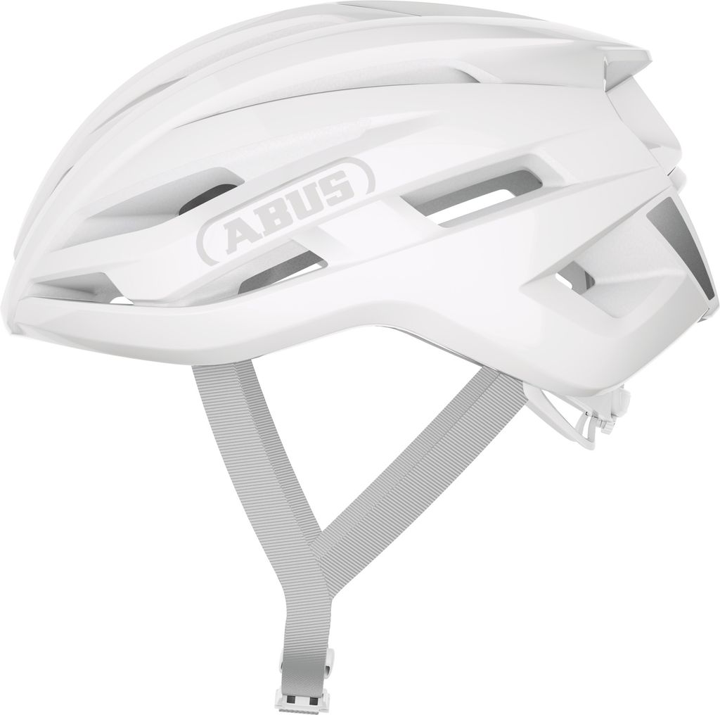 ABUS Rennradhelm StormChaser ACE - leichter Fahrradhelm für Radrennen, Gravelbike-Touren und Cyclocross - für Damen und Herren - Pure White, Grö...