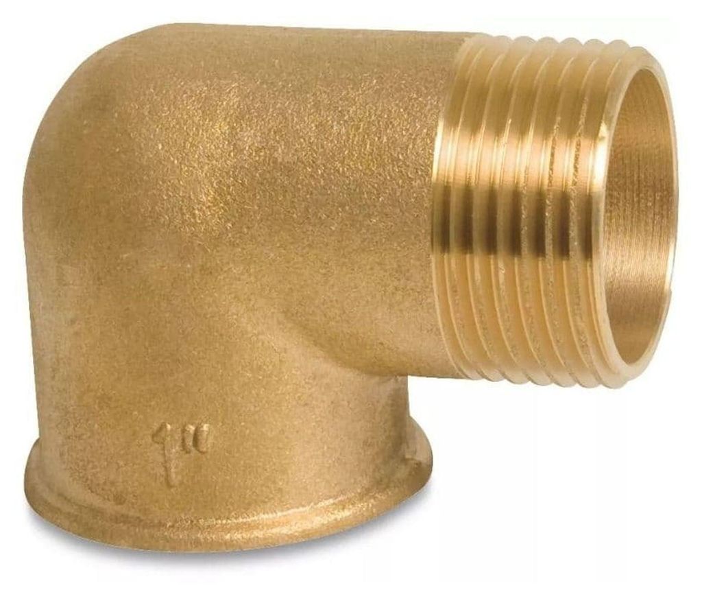 Gomito in Ottone 90 Gradi, Raccordo Filettato 3/8", Immagine del prodotto 