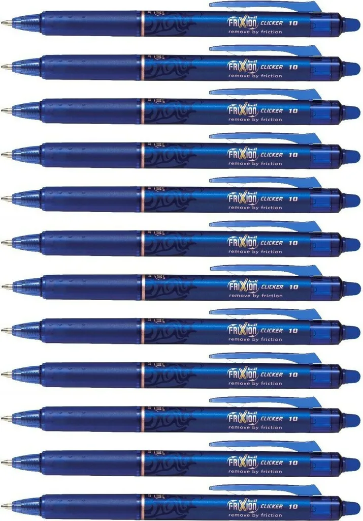 Stylo Roller Effaçable Pilot FriXion Clicker Bleu Vif avec Encre Gel 0.7mm