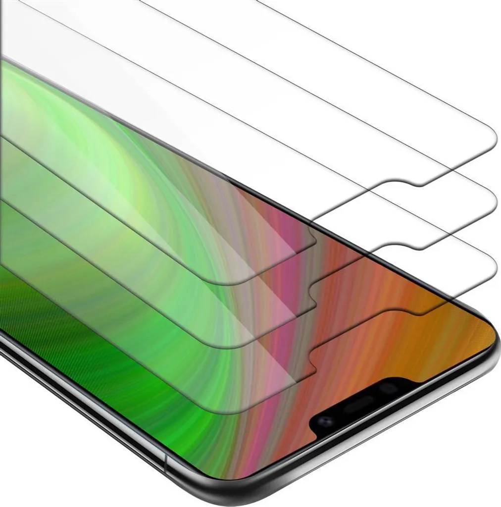 Cadorabo 3x Vetro Temperato per Vivo Y81i - Protezione Schermo HD Trasparente