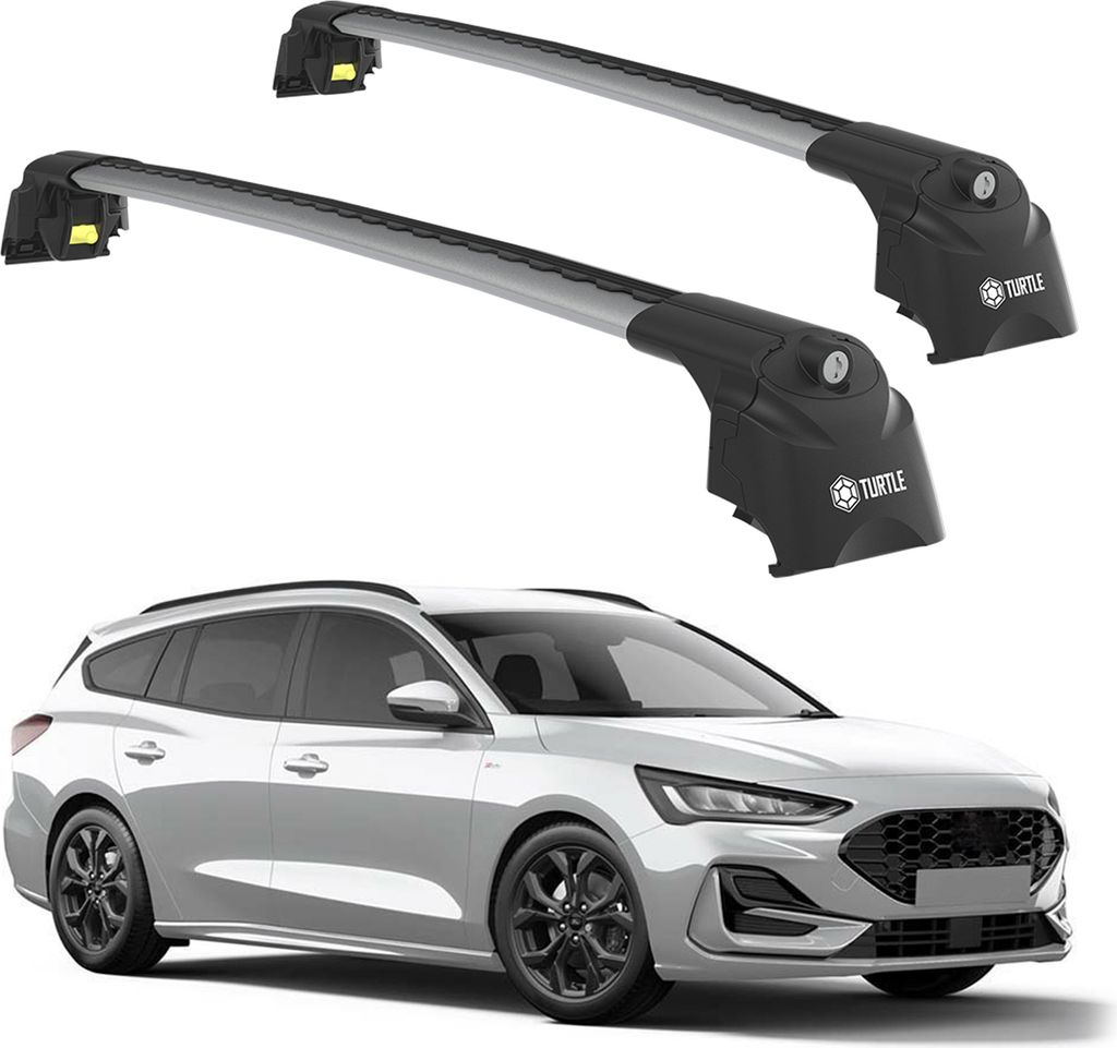 TURTLE STŘEŠNÍ NOSIČ AIR-2 , Silver FORD FOCUS ESTATE Obrázek produktu 