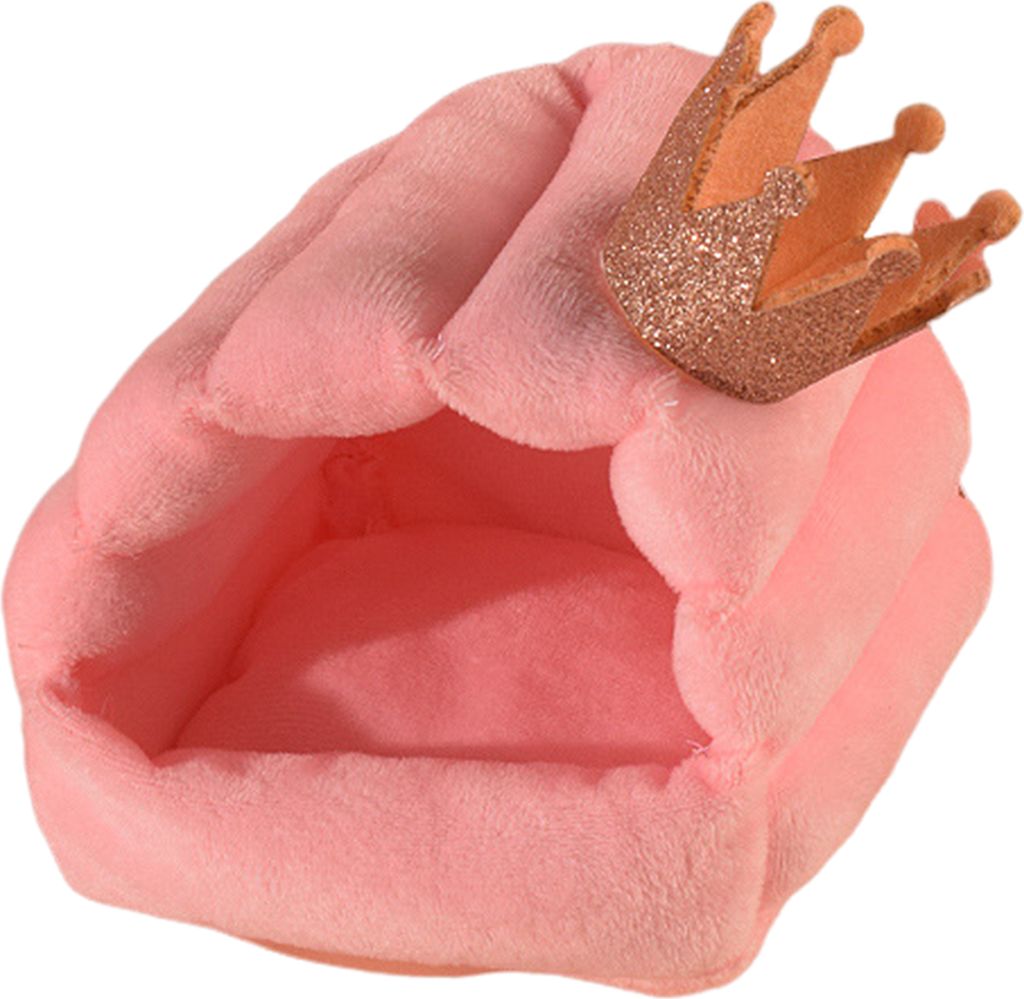 Hamsternest, gemütliches Halbpaket, kleines Kronendesign, Rückprall, verformungsfrei, warm, für Hamster, Eichhörnchen, Papageien, kleine Haustiere