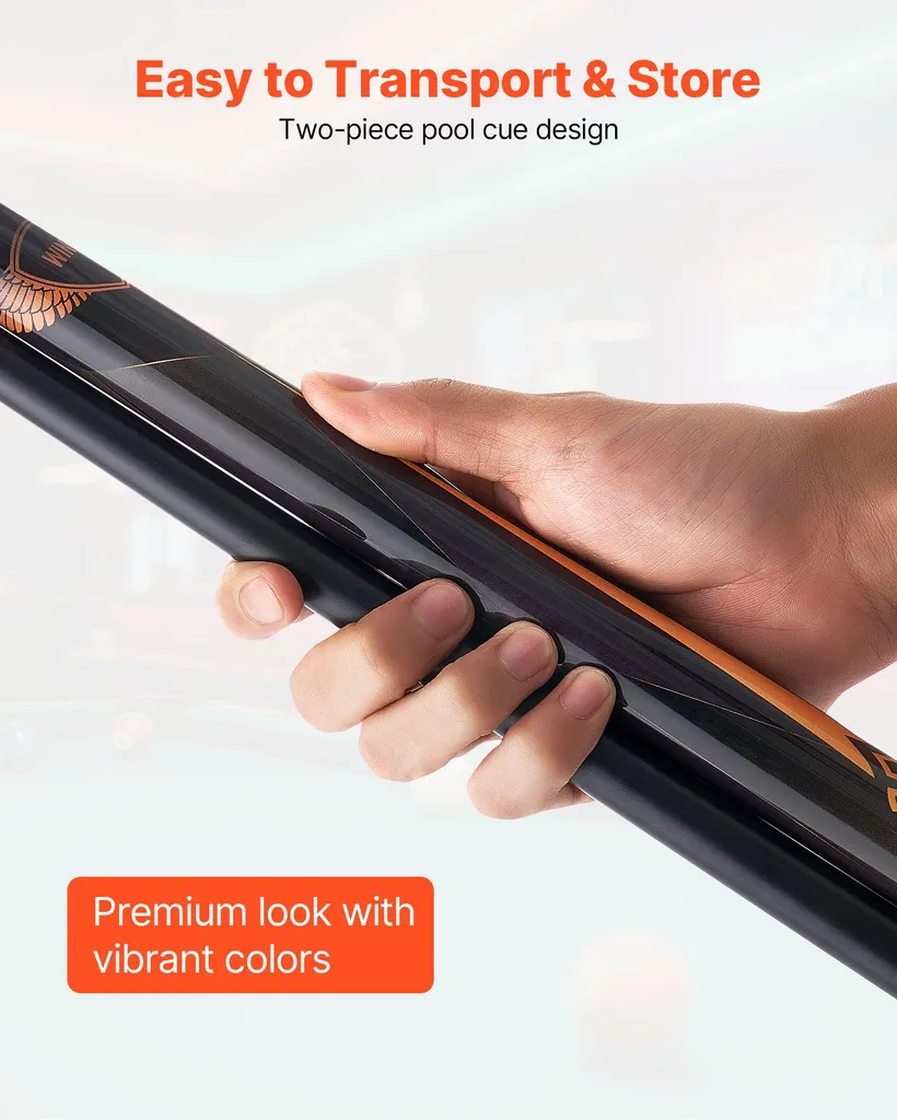 Queue de billard anti-vibration érable canadien avec joint ABS durable