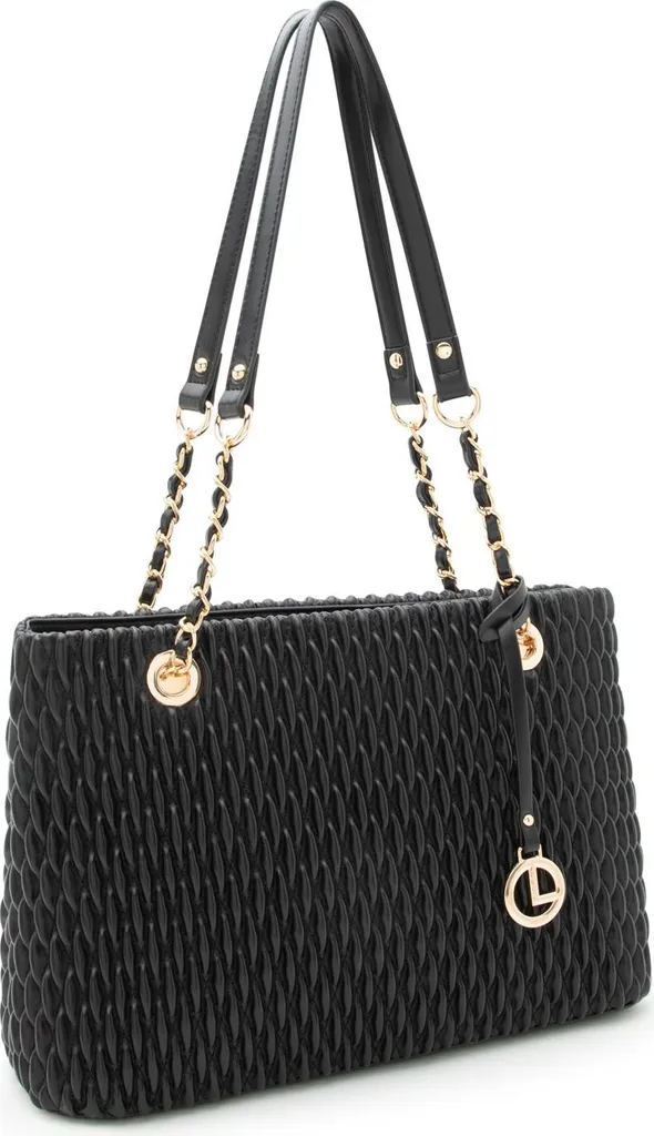 Sac Roxanne L.CREDI noir idéal pour sorties et travail format compact