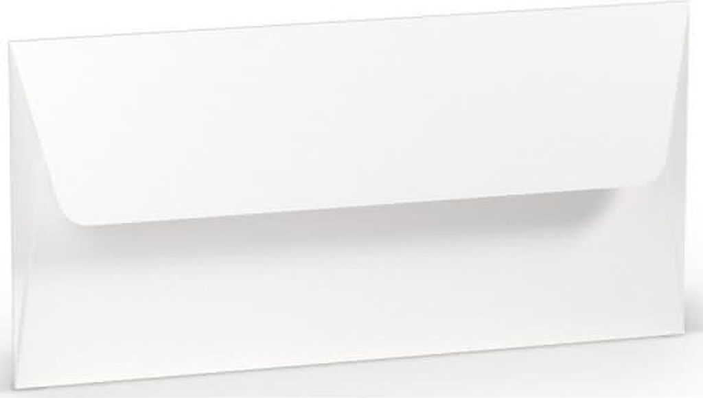 Briefhülle Paperado DL SF weiß RÖSSLER 16400209 110x220mm gerippt