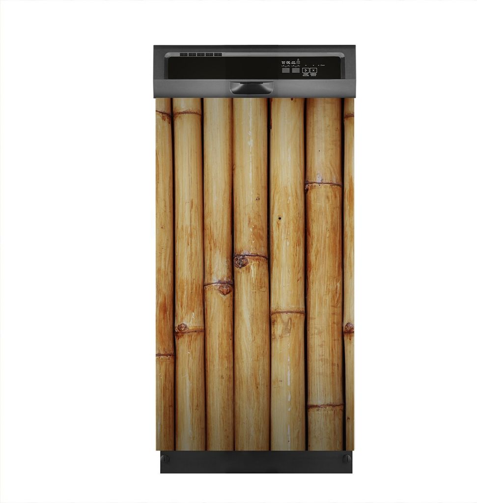 Aufkleber sticker 45x80 cm Dekorative folie Spülmaschine - Natürlich Bambus Zaun