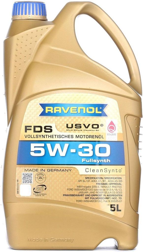 RAVENOL FDS für 5W-30 5 Liter Motoröl Motorenöl Synthetisch Produktbild 