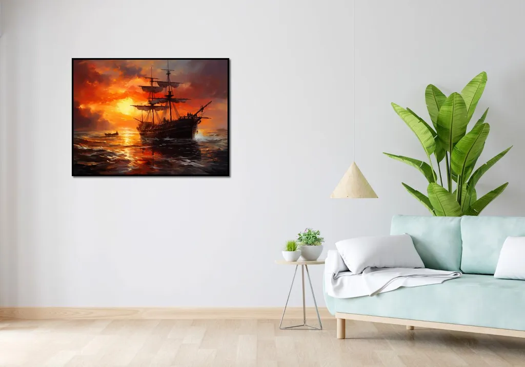 Poster 100x75cm Fuoco sull'acqua - 3