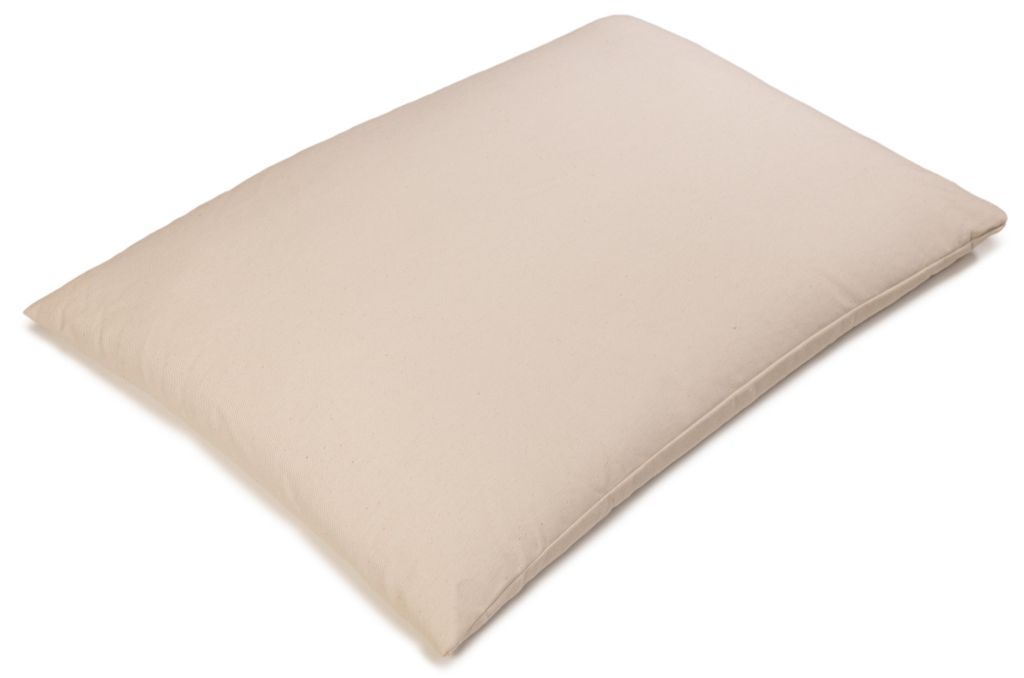 Zirbelkissen 40x60cm groß - Baumwolle rohweiß, mit zusätzlichem Bio-Inlett - Zirbenkissen