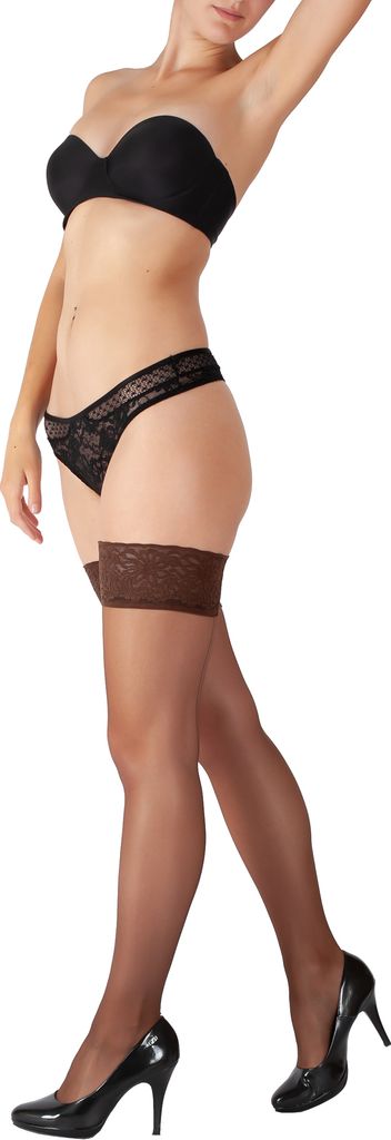 Giulia halterlose Strümpfe mit Naht Chic 20 Calze Produktbild 
