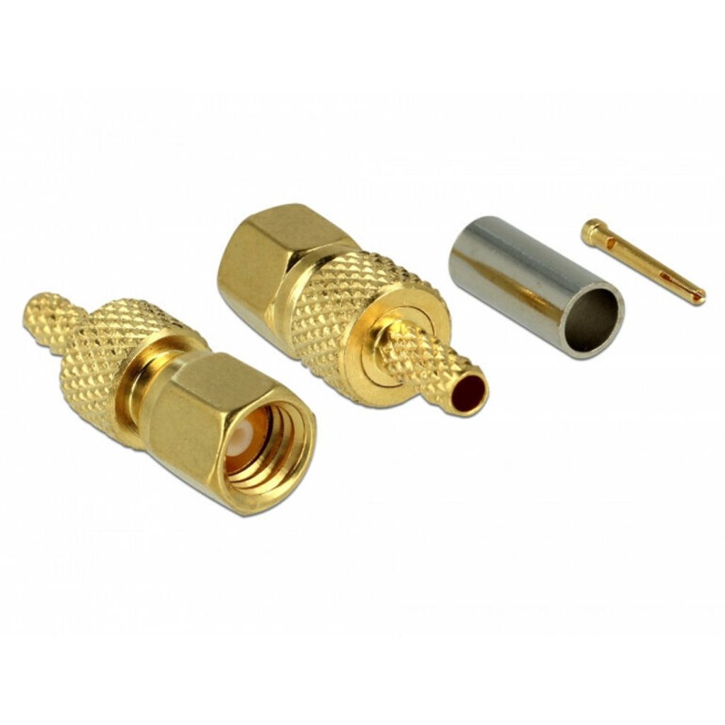 DELOCK Adapter SMC-St z.Crimpen RG-179/RG-187
