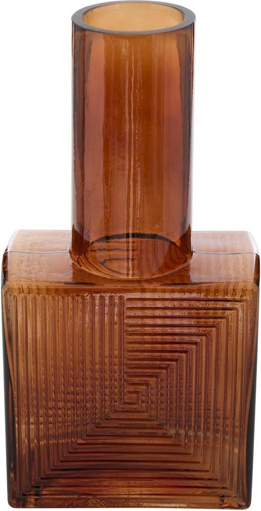 Reso vase aus glas 13,5x8x26,7cm braun - Atmosphera créateur d'intérieur