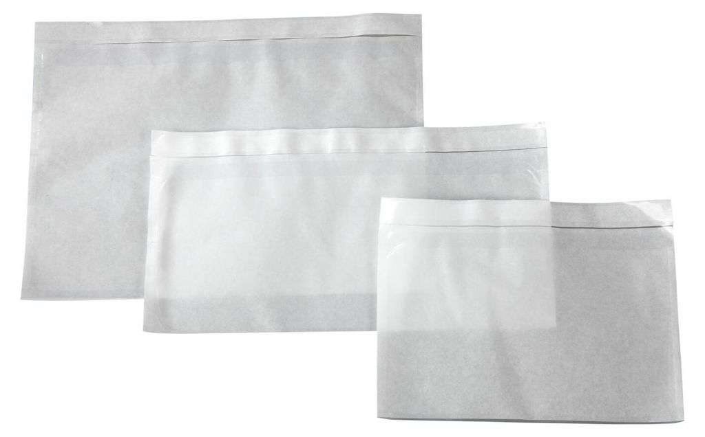 250x DOCUFIX Dokumententaschen *transparent ohne Druck* C5 Produktbild 