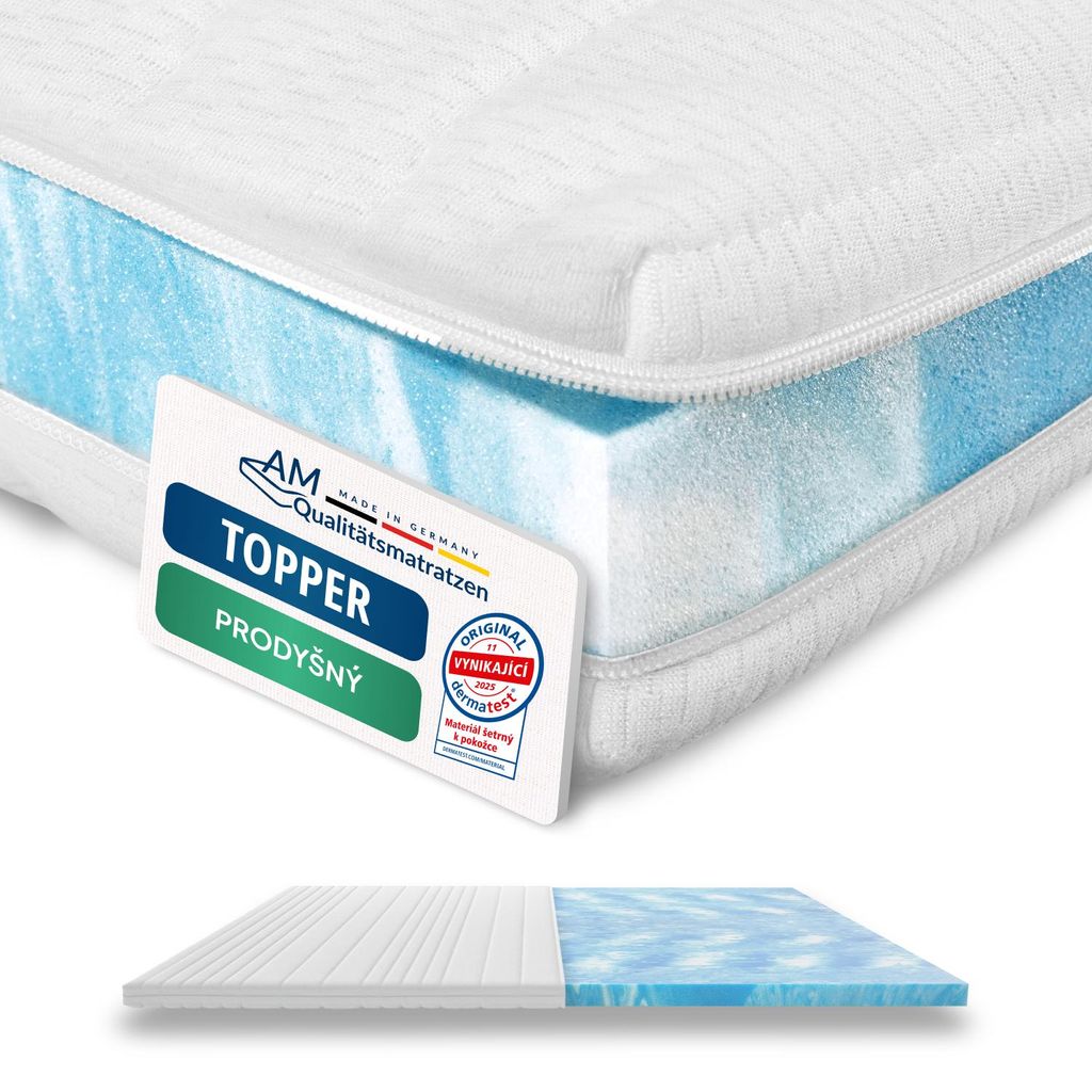 AM Qualitätsmatratzen | Premium Topper 180x200 cm | 6 cm Obrázek produktu 