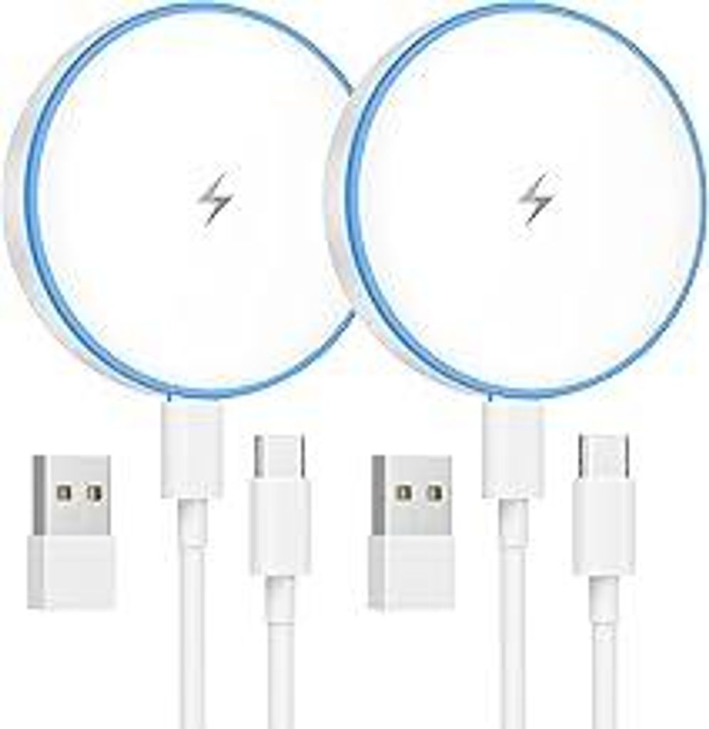 Mag-Safe ladegerät, 2 Pack 1.3m Wireless Charger iPhone Inductive Ladestation for iPhone 16 Pro Max/16 Pro/16 Plus/16/15 Pro Max/15/14/13/12, AirP...