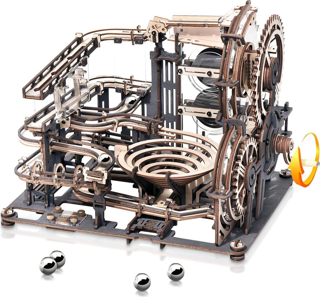 Marmorbahn 3D Puzzle Holz Modellbau Set für Erwachsene - Kreative Geburtstagsgeschenke