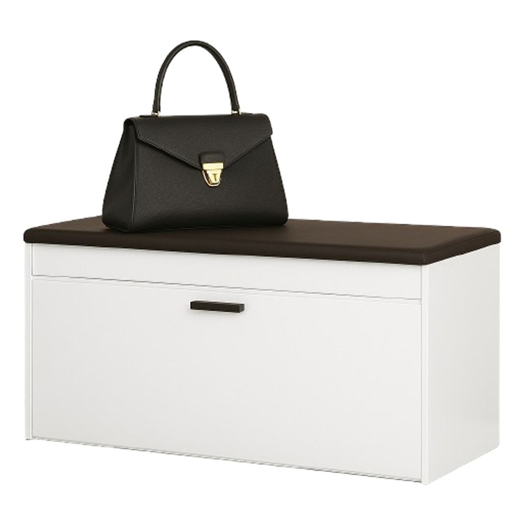 Schuhschrank weiß mit Ablagefläche groß für Flur 100 cm Produktbild 