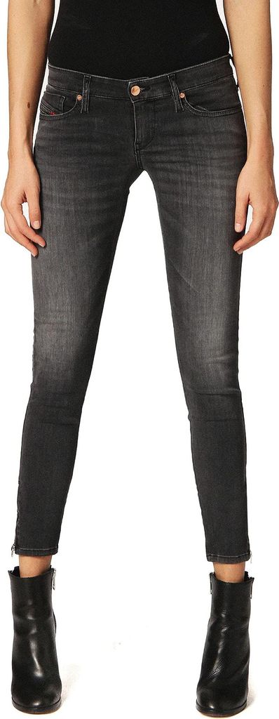 Diesel Damen Skinzee-Low-Zip 0688F Jeans Hose Skinny