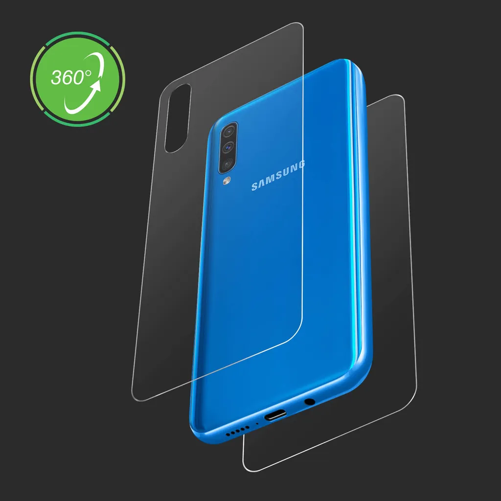 Pellicola Galaxy A50 Avizar 360°: Addio Batteri e Graffi! Trasparente - 5