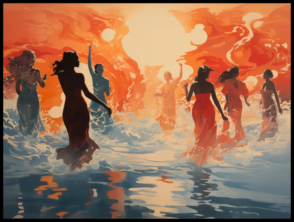 Habillez un Mur Vide avec l'Affiche Tanzende Glut 100 x 75 cm Art