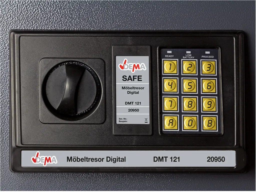 Coffre-fort digital DMT 121 à code programmable et parois en acier renforcé - 4