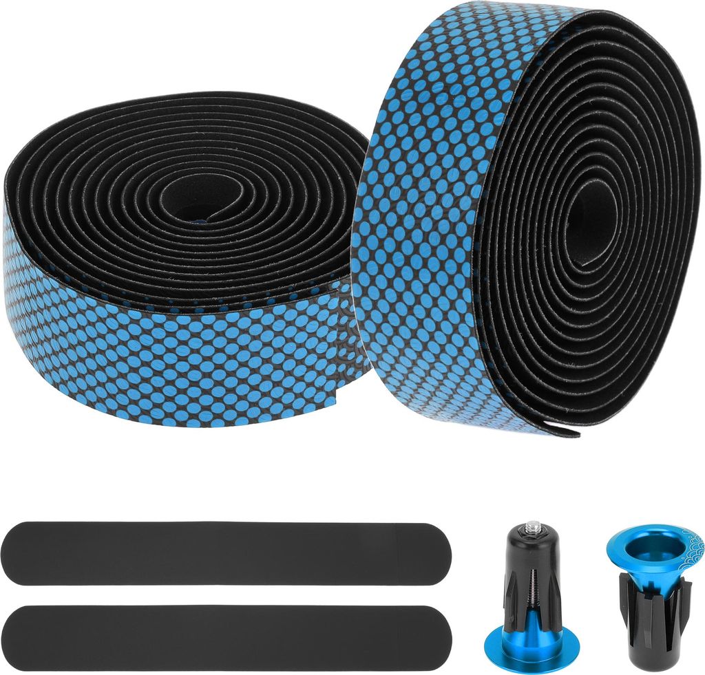 1 Paar Lenkerband, Rutschfest Und Stoßdämpfend Lenkerband Für Road Bike, Griffband Für Mountain Bike, 2.15m Länge, Schwarz Blau
