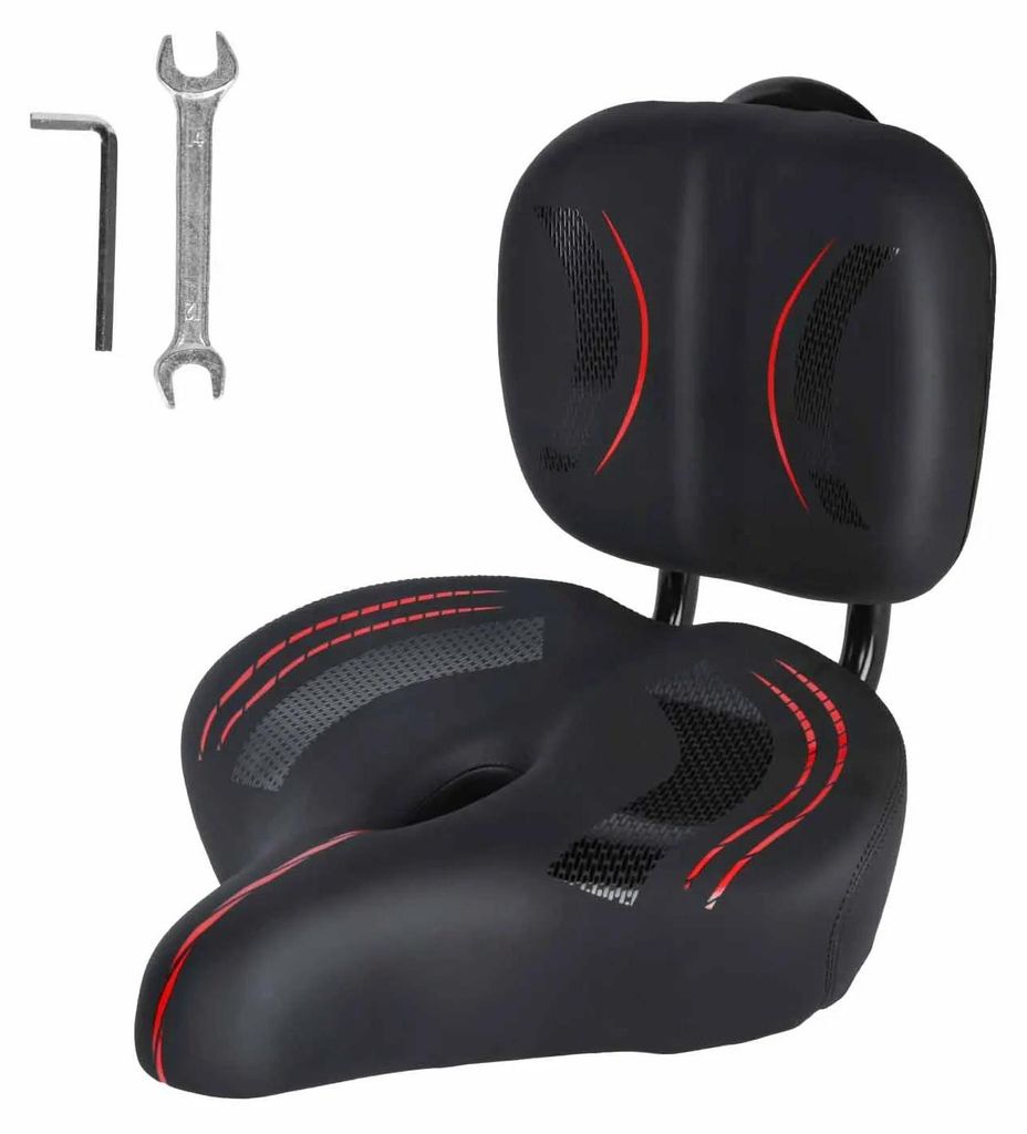 Selle de vélo, dossier réglable, forte capacité de charge, Image du produit 