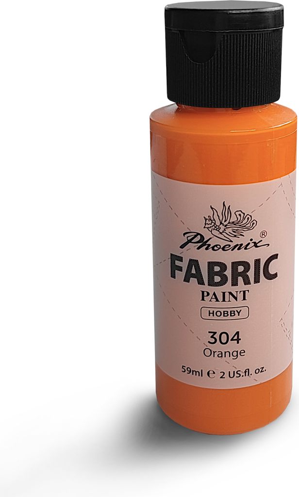 Stofffarbe für helle und dunkle Textilien Phoenix 59 ml Orange 304