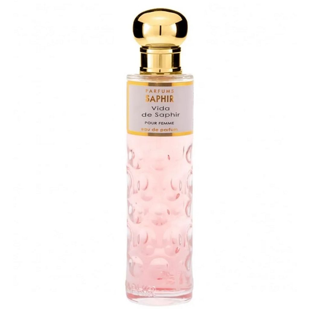 A bottle of Saphir Vida De Saphir Pour Femme EDP perfume.