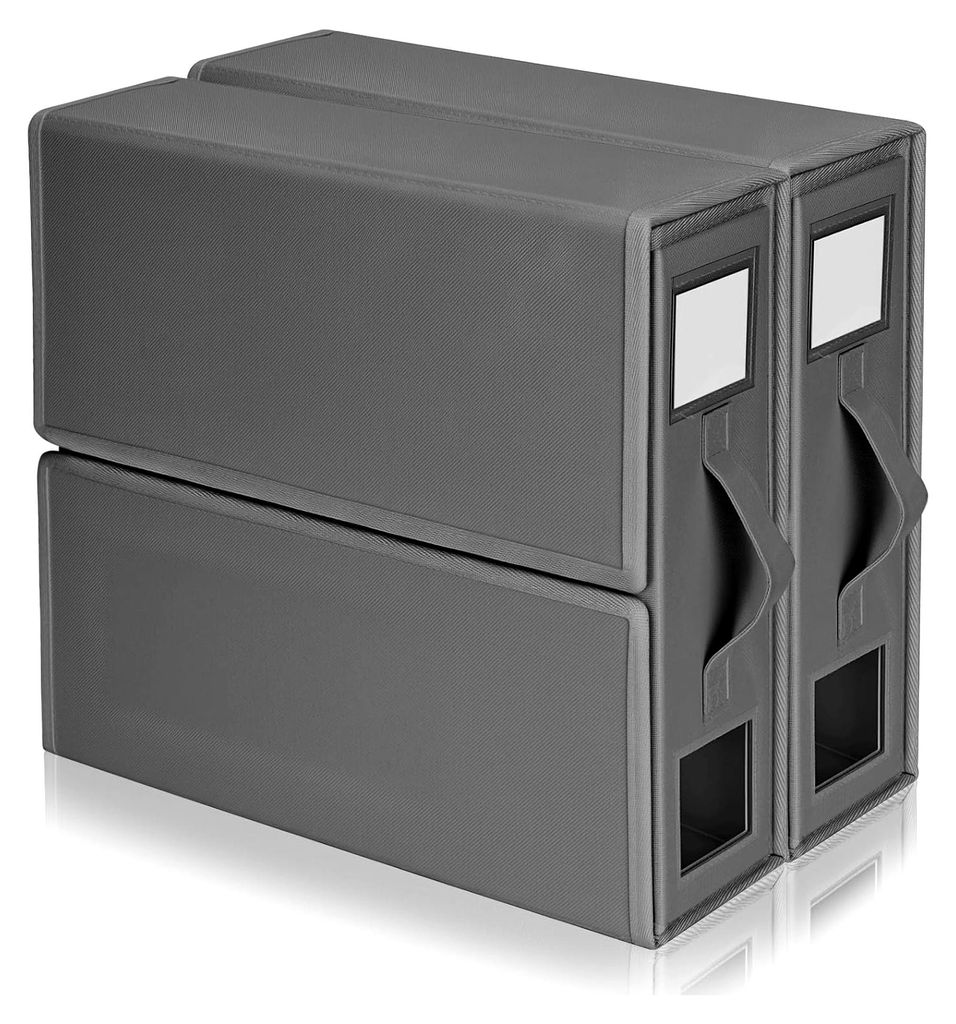 2 Stück Bettwäsche Organizer, Faltbare Aufbewahrung für Bettwäsche, Unterbett Aufbewahrungsbox für Bettwäsche, Kleidung, Decken (Grau)