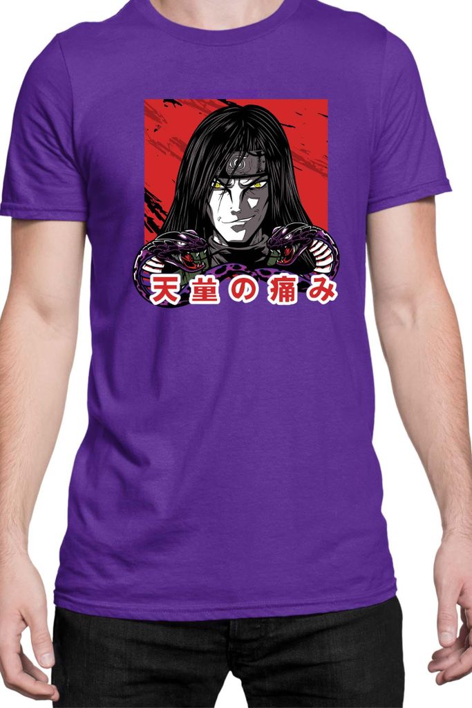 Herren T-Shirt Naruto Orochimaru 02, Man S / Lila
