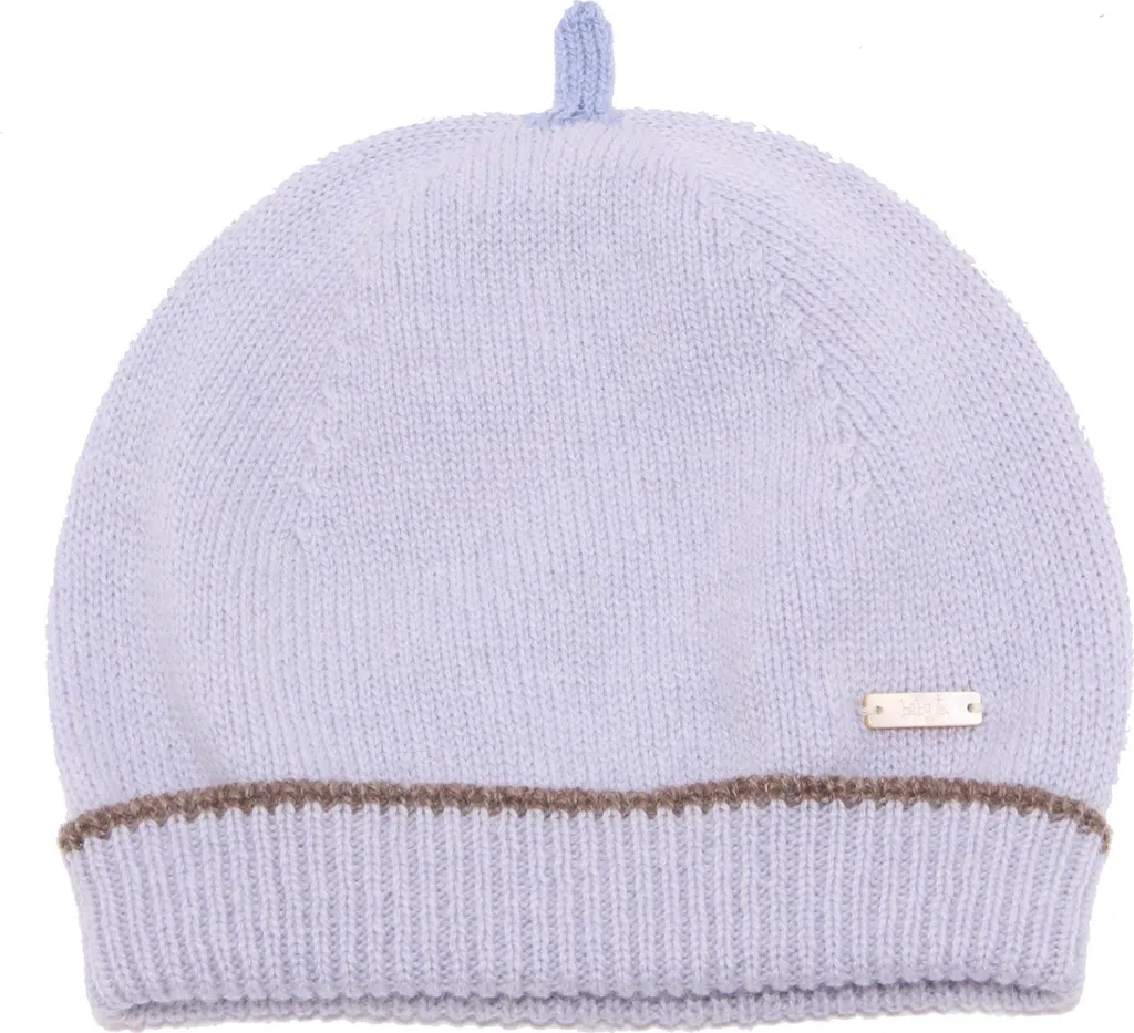 Sconto Cuffia Neonato Baby T 6017V Azzurra Lana Cashmere Offerta