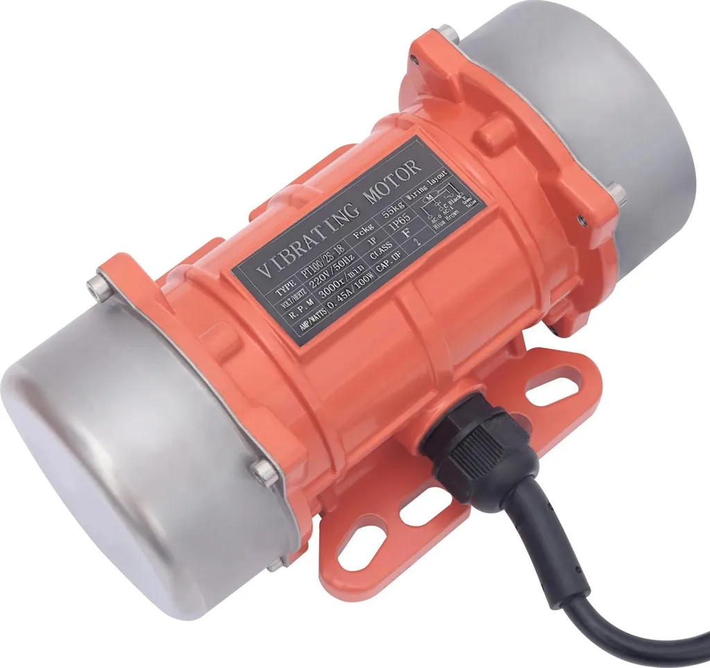 Moteur de vibration asynchrone 220V 100W pour table vibrante Orange