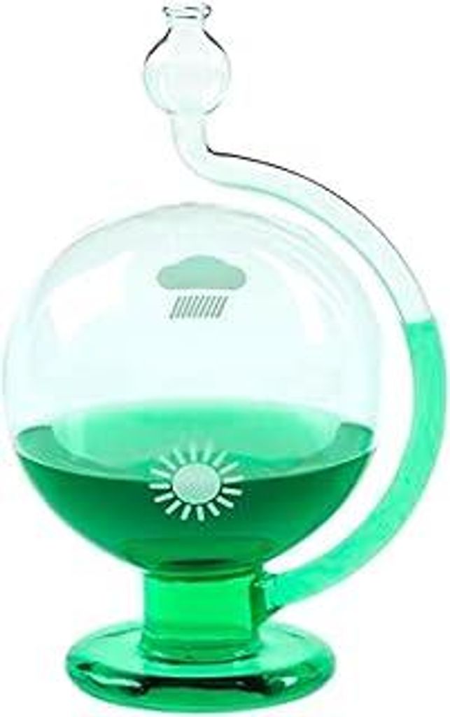 TFA Dostmann GOETHE Barometer Wetterkugel, transparent, 12 x 10 x 18 cm, l148 x b148 x h210 mm