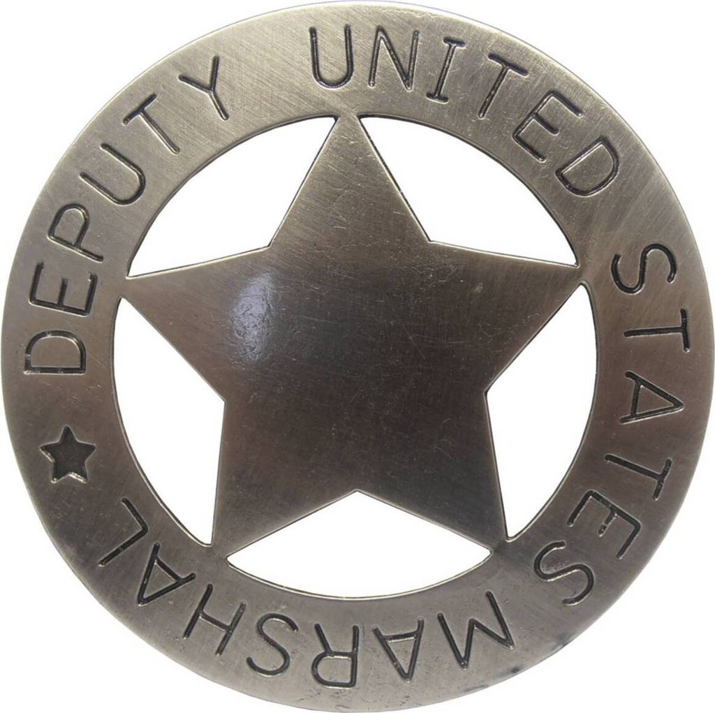 Sheriffstern US-Deputy Marshal Stern grau