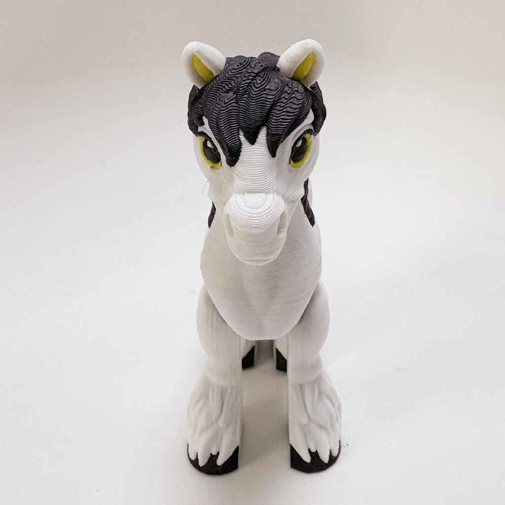 3D-gedrucktes Pferde-Ornament, realistische Pony-Spielzeugfigur mit beweglichen Gelenken, Tiermodell, Lernspielzeug, Dekoration für Zuhause und Büro