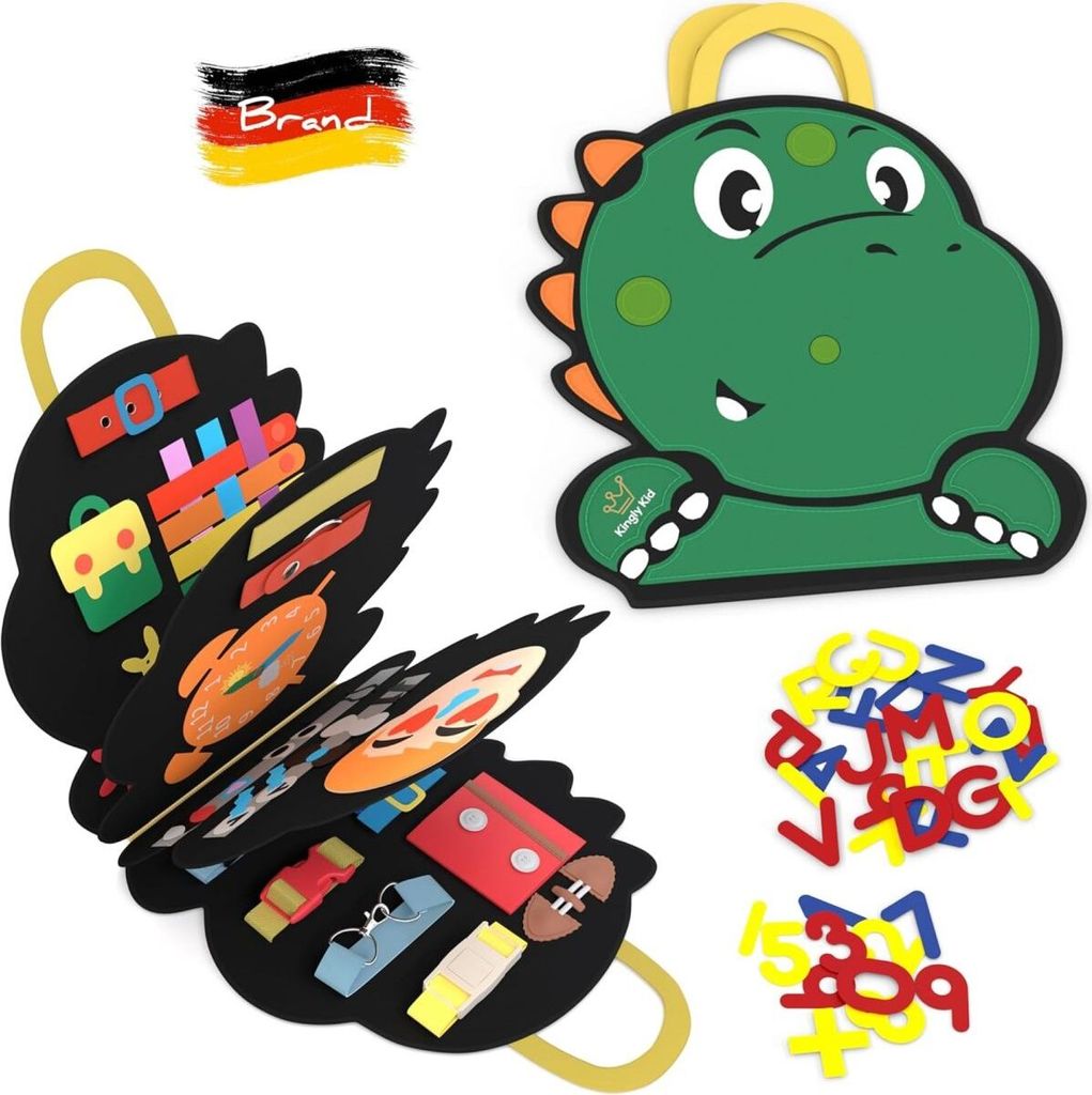 Busy Board – Montessori Lernspielzeug für frühe Entwicklung & motorische Fähigkeiten