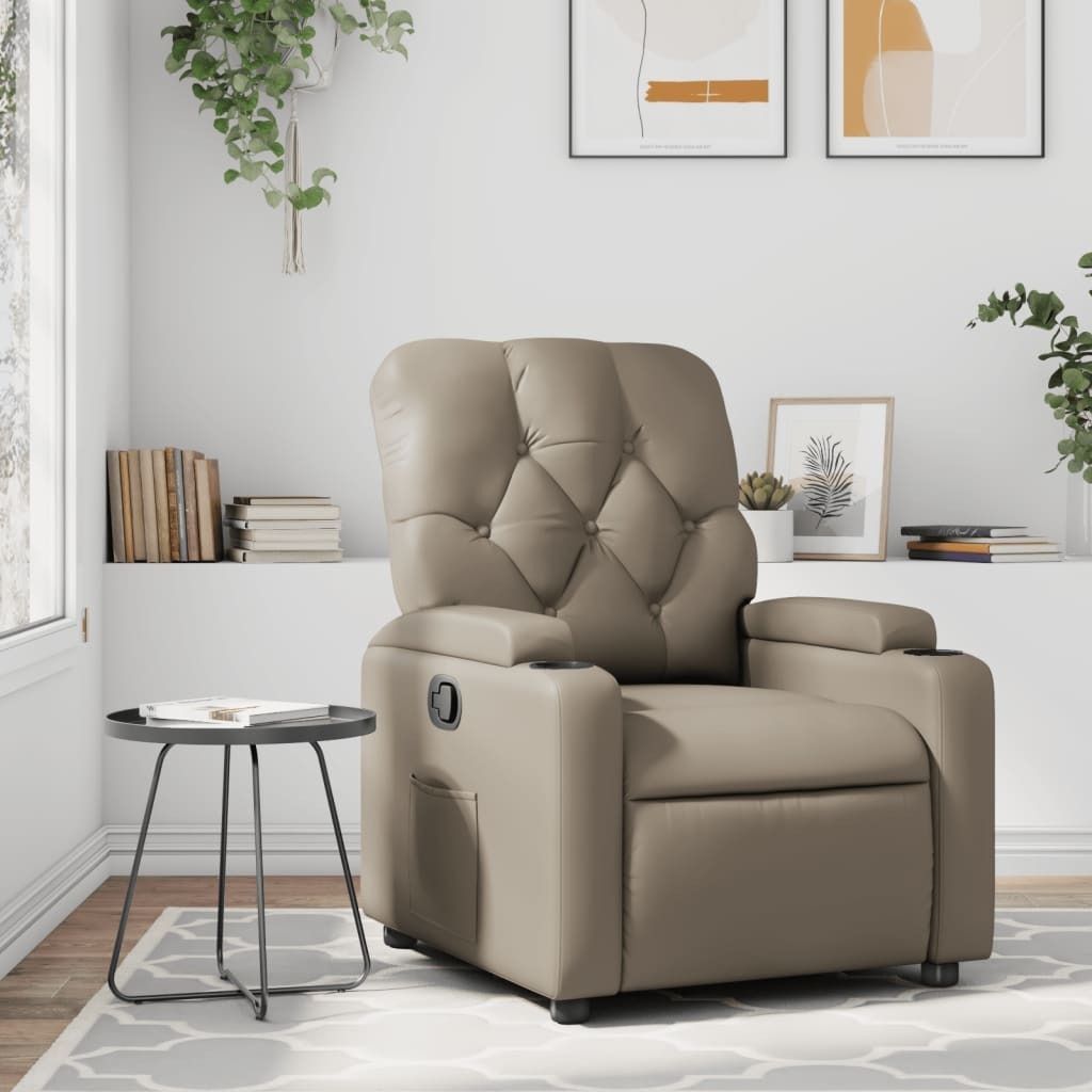 Maison Exclusive - Relaxsessel Cappuccino-Braun Kunstleder