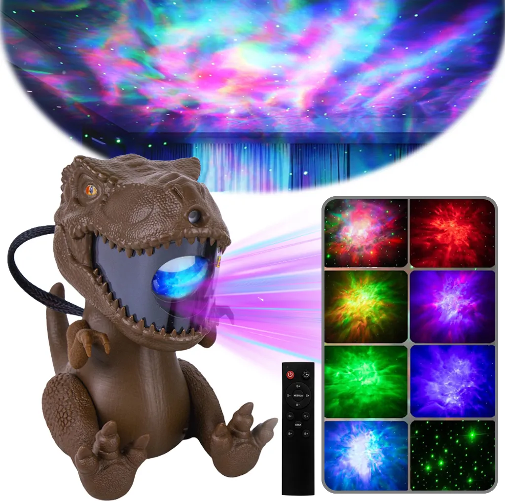 Dites Adieu à la Peur du Noir avec ce Projecteur Étoilé Dinosaure LED